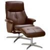 Кресло-реклайнер RELAX BOSS S14032 Brown, кожа, цвет коричневый фото 1