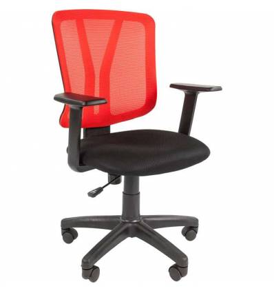 Кресло CHAIRMAN 626/RED для оператора, сетка/ткань, цвет красный/черный