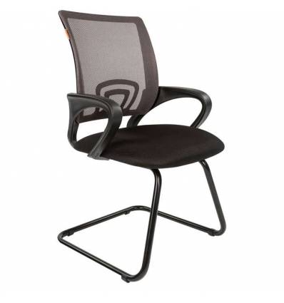 Кресло CHAIRMAN 696 V/GREY для посетителя, сетка/ткань, цвет серый/черный