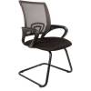 Кресло CHAIRMAN 696 V/GREY для посетителя, сетка/ткань, цвет серый/черный
