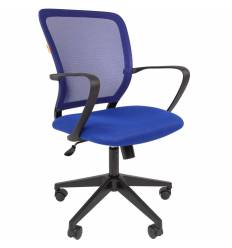 Кресло CHAIRMAN 698/BLUE для оператора, сетка/ткань, цвет синий