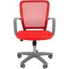 Кресло CHAIRMAN 698 GREY/RED для оператора, серый пластик, сетка/ткань, цвет красный фото 2