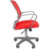 Кресло CHAIRMAN 698 GREY/RED для оператора, серый пластик, сетка/ткань, цвет красный фото 3