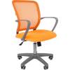 Кресло CHAIRMAN 698 GREY/ORANGE для оператора, серый пластик, сетка/ткань, цвет оранжевый фото 1
