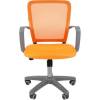 Кресло CHAIRMAN 698 GREY/ORANGE для оператора, серый пластик, сетка/ткань, цвет оранжевый фото 2