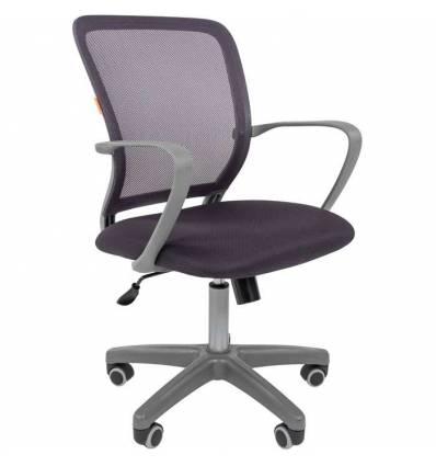 Кресло CHAIRMAN 698 GREY/GREY для оператора, серый пластик, сетка/ткань, цвет серый
