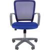Кресло CHAIRMAN 698 GREY/BLUE для оператора, серый пластик, сетка/ткань, цвет синий фото 2