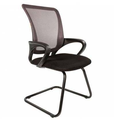 Кресло CHAIRMAN 969 V/GREY для посетителя, сетка/ткань, цвет серый/черный