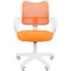 Кресло CHAIRMAN 450 LT WHITE/ORANGE для оператора, белый пластик, сетка/ткань, цвет оранжевый фото 2