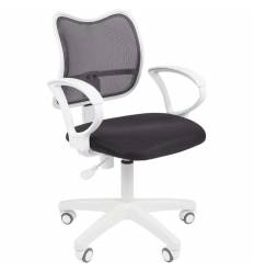 Кресло CHAIRMAN 450 LT WHITE/GREY для оператора, белый пластик, сетка/ткань, цвет серый