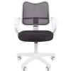 Кресло CHAIRMAN 450 LT WHITE/GREY для оператора, белый пластик, сетка/ткань, цвет серый фото 2