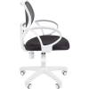 Кресло CHAIRMAN 450 LT WHITE/GREY для оператора, белый пластик, сетка/ткань, цвет серый фото 3