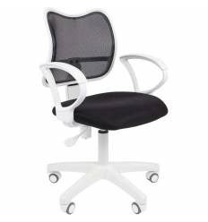 Кресло CHAIRMAN 450 LT WHITE/BLACK для оператора, белый пластик, сетка/ткань, цвет черный