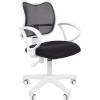 Кресло CHAIRMAN 450 LT WHITE/BLACK для оператора, белый пластик, сетка/ткань, цвет черный фото 1