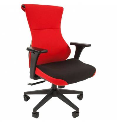 Кресло CHAIRMAN GAME 10/RED для руководителя (геймерское), ткань, цвет красный/черный