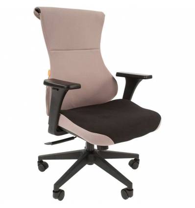 Кресло CHAIRMAN GAME 10/GREY для руководителя (геймерское), ткань, цвет серый/черный