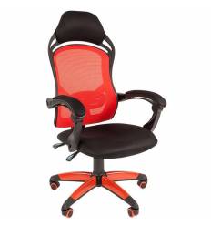 Кресло CHAIRMAN GAME 12/RED для руководителя (геймерское), сетка/ткань, цвет красный/черный