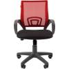 Кресло CHAIRMAN 696 GREY/RED для оператора, серый пластик, сетка/ткань, цвет красный/черный фото 2
