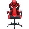 Кресло Trident GK-0101 Black and Red для руководителя, экокожа, цвет черный/красный фото 2