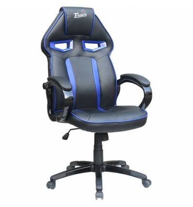 Кресло Trident GK-0303 Blue and Black для руководителя, экокожа, цвет черный/синий