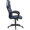 Кресло Trident GK-0303 Blue and Black для руководителя, экокожа, цвет черный/синий фото 3