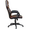 Кресло Trident GK-0303 Orange and Black для руководителя, экокожа, цвет черный/оранжевый фото 3