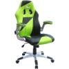 Кресло Trident GK-0505 Green and Black для руководителя, экокожа, цвет зеленый/черный фото 1