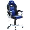 Кресло Trident GK-0707 Blue and Black для руководителя, экокожа, цвет черный/синий фото 1