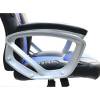 Кресло Trident GK-0707 Blue and Black для руководителя, экокожа, цвет черный/синий фото 5