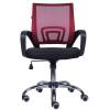 Кресло EVERPROF EP-696 Mesh Red для оператора, сетка/ткань, цвет бордовый/черный фото 2