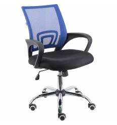Кресло EVERPROF EP-696 Mesh Blue для оператора, сетка/ткань, цвет синий/черный