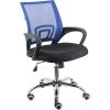 Кресло EVERPROF EP-696 Mesh Blue для оператора, сетка/ткань, цвет синий/черный фото 1