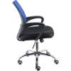 Кресло EVERPROF EP-696 Mesh Blue для оператора, сетка/ткань, цвет синий/черный фото 3