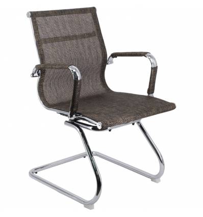Кресло EVERPROF OPERA CF Mesh Brown для посетителя, сетка, цвет коричневый