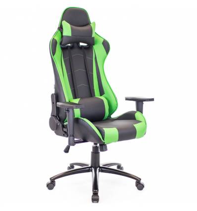 Кресло EVERPROF Lotus S9 PU Green игровое, экокожа, цвет зеленый/черный