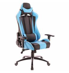 Кресло EVERPROF Lotus S5 PU Blue игровое, экокожа, цвет голубой/черный