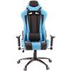 Кресло EVERPROF Lotus S5 PU Blue игровое, экокожа, цвет голубой/черный фото 2