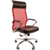 Кресло CHAIRMAN 700/RED сетка для руководителя, сетка/экокожа, цвет красный/черный фото 1