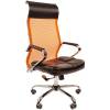 Кресло CHAIRMAN 700/ORANGE сетка для руководителя, сетка/экокожа, цвет оранжевый/черный фото 1