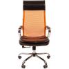 Кресло CHAIRMAN 700/ORANGE сетка для руководителя, сетка/экокожа, цвет оранжевый/черный фото 2