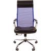 Кресло CHAIRMAN 700/BLUE сетка для руководителя, сетка/экокожа, цвет синий/черный фото 2