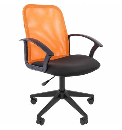 Кресло CHAIRMAN 615/ORANGE для оператора, сетка/ткань, цвет оранжевый/черный