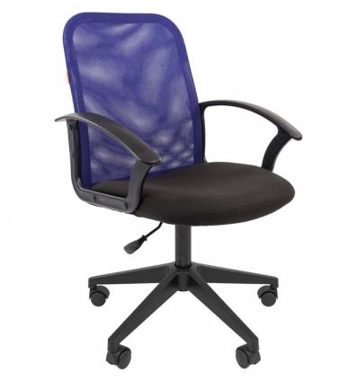 Кресло CHAIRMAN 615/BLUE для оператора, сетка/ткань, цвет синий/черный