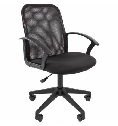 Кресло CHAIRMAN 615/BLACK для оператора, сетка/ткань, цвет черный