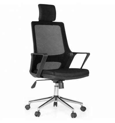 Кресло Officio Дапхне ДА-01 для руководителя, сетка/ткань, цвет черный