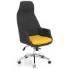 Кресло Officio Авенсис АВ-01 для руководителя, экокожа, цвет желтый/черный фото 1