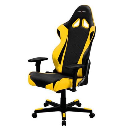 Кресло DXRacer OH/RE0/NY Racing Series, компьютерное, цвет черный/желтый