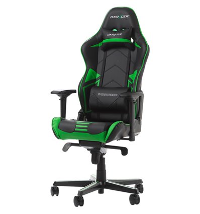 Кресло DXRacer OH/RV131/NE Racing Series, компьютерное, цвет черный/зеленый