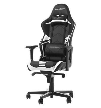 Кресло DXRacer OH/RV131/NW Racing Series, компьютерное, цвет черный/белый