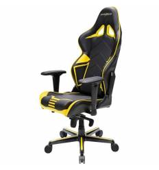 Офисное кресло DXRacer OH/RV131/NY Racing Series, экокожа, цвет черный/желтый фото 1